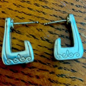 Brighton silver hoop earrings